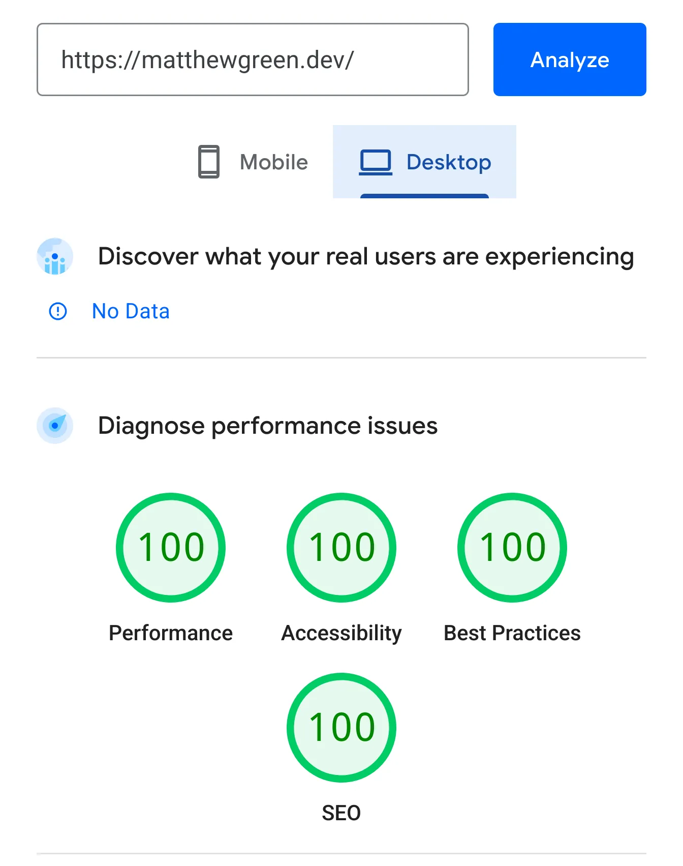 desktop pagespeed