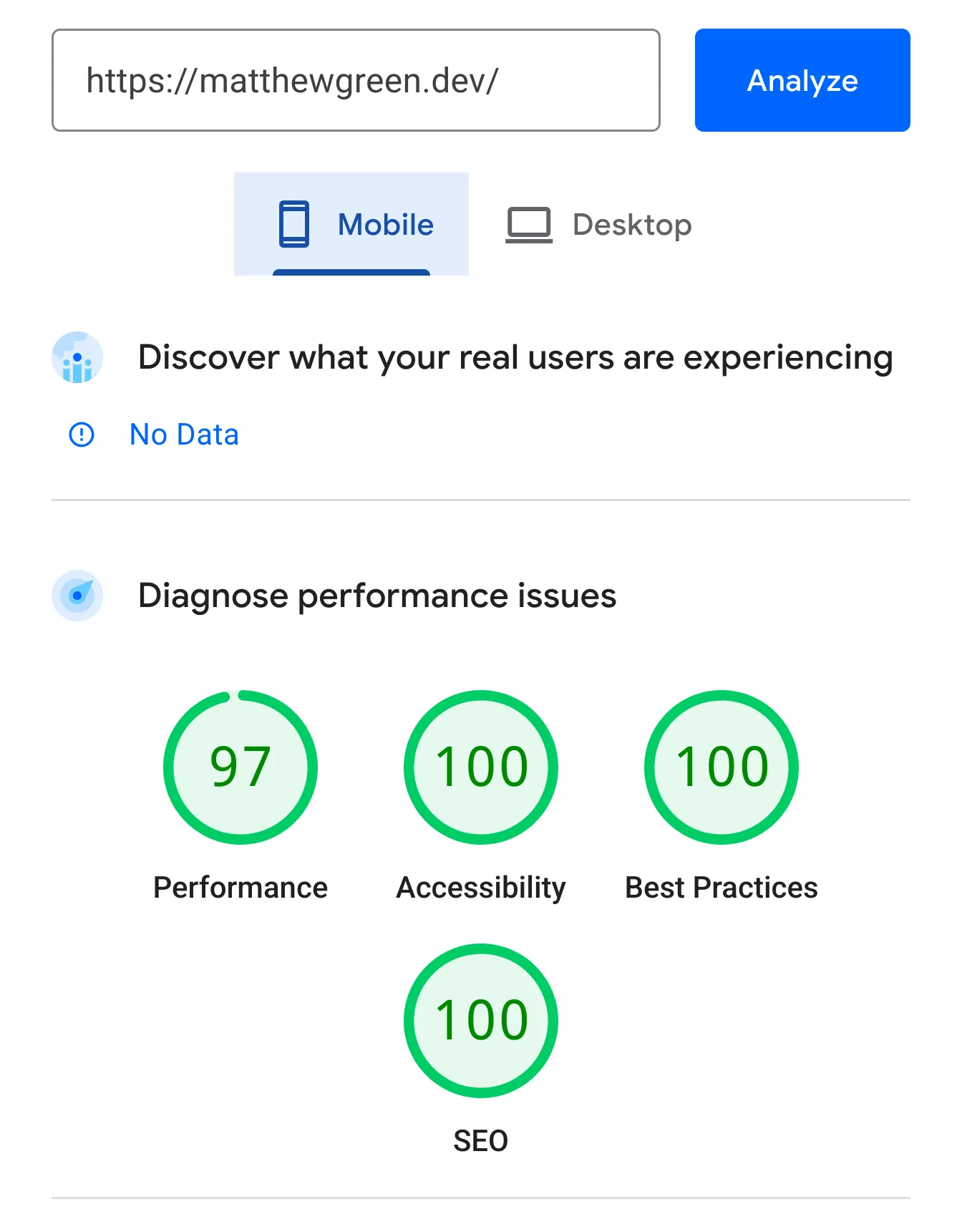 mobile pagespeed